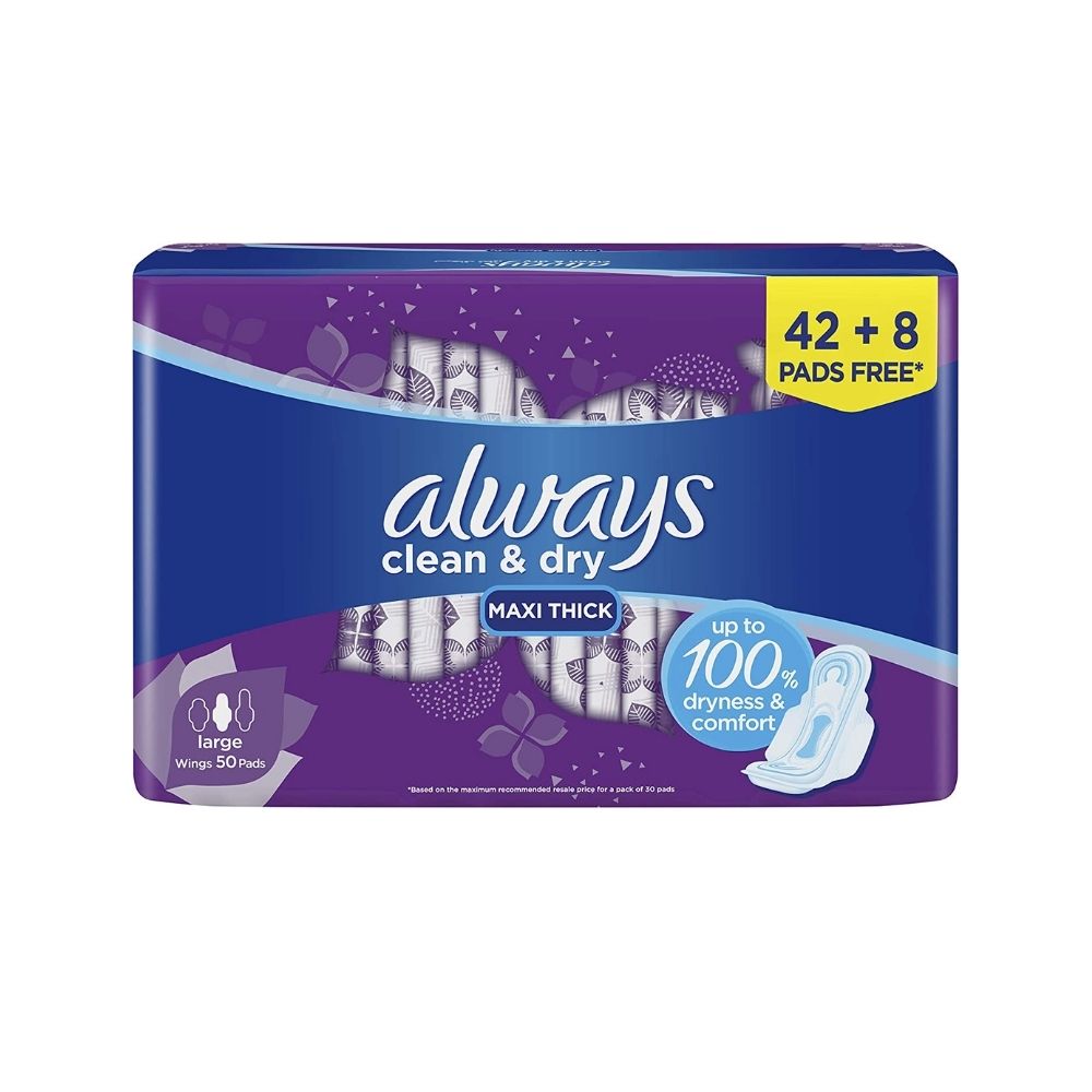 Always Maxi Thick Clean & Dry Sanitary Pads 